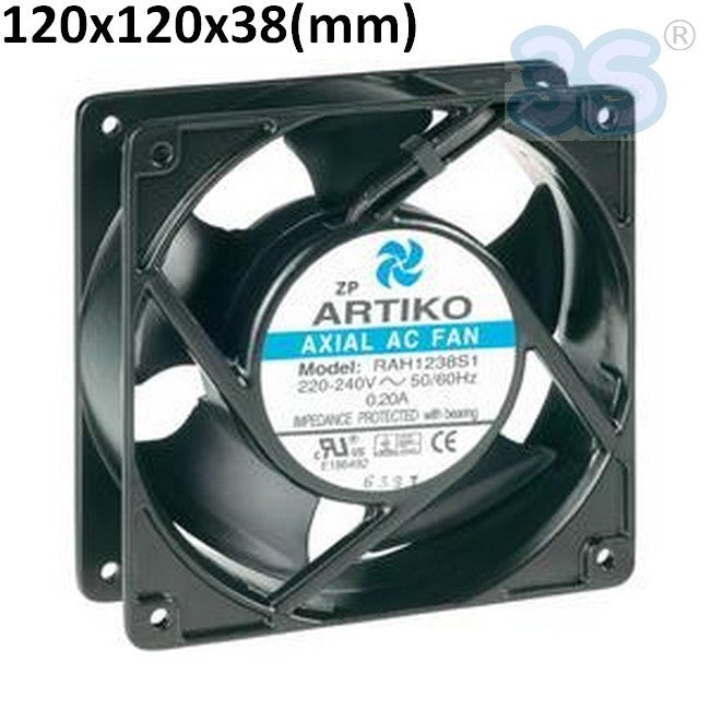 Ventilateur axial 120 x 120 x 38 mm 230 V