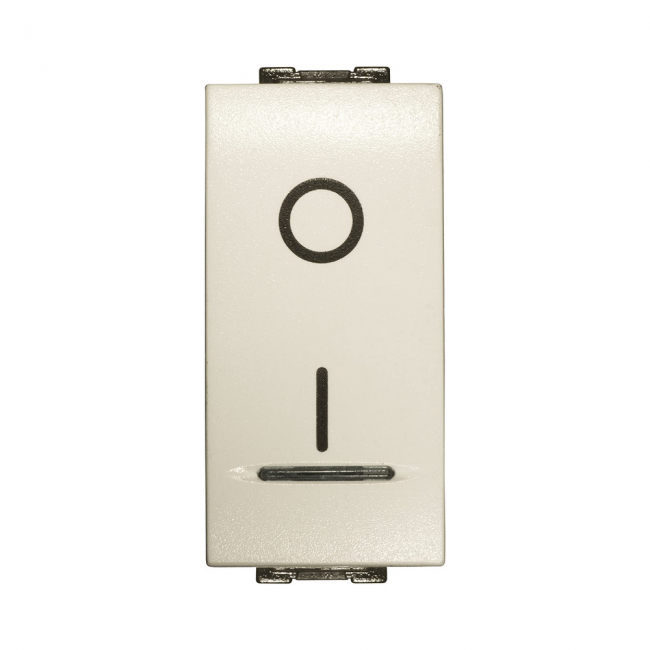 Interrupteur bipolaire lumineux blanc 16 A compatible avec Living International / Light - Feb Electric