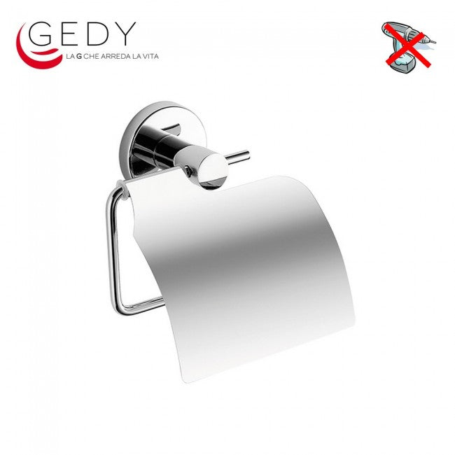 COVERED TOILET PAPER HOLDER IN STEEL - FELCE GEDY FE25