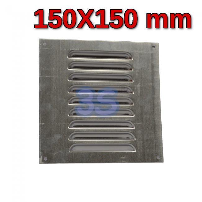 Grille de ventilation carrée en aluminium de 15 x 15 cm