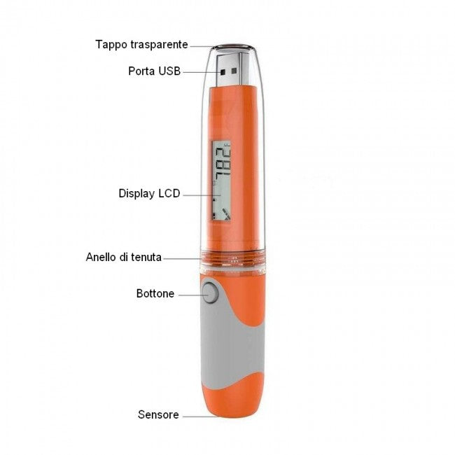 Enregistreur de données Elitech RC-51H USB au format stylo pour la température et l'humidité
