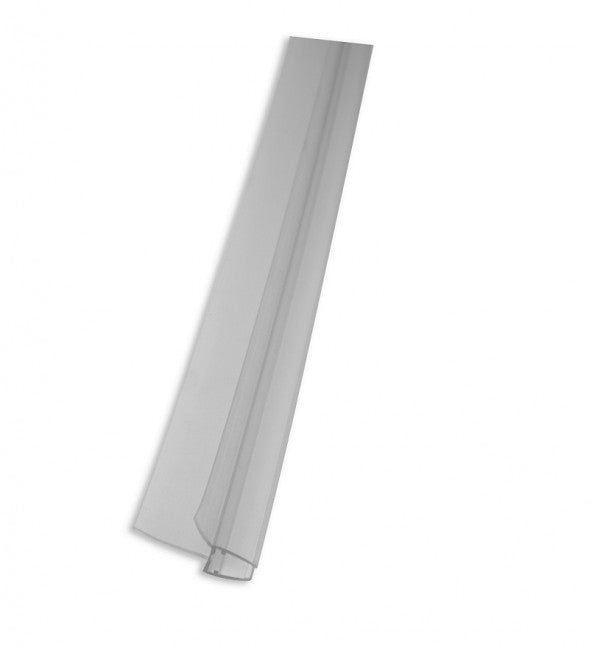 Profilé de joint d'égouttement horizontal pour caisson en verre, aile perpendiculaire mm 6/8, 21 mm