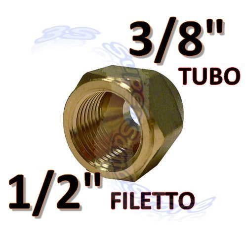 Embout à raccord réduit, trou de 3/8'' x filetage femelle de 1/2''