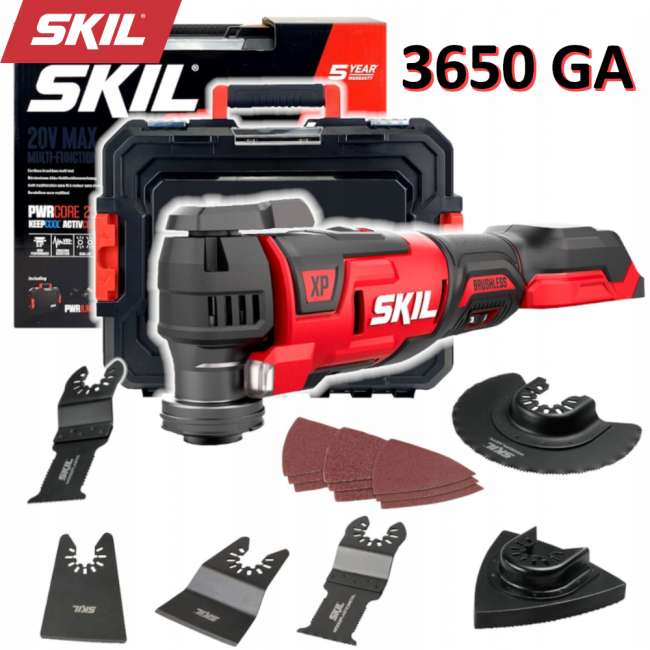 Outil multifonction sans fil SKIL 3650 GA 20V Max pour poncer, scier et couper