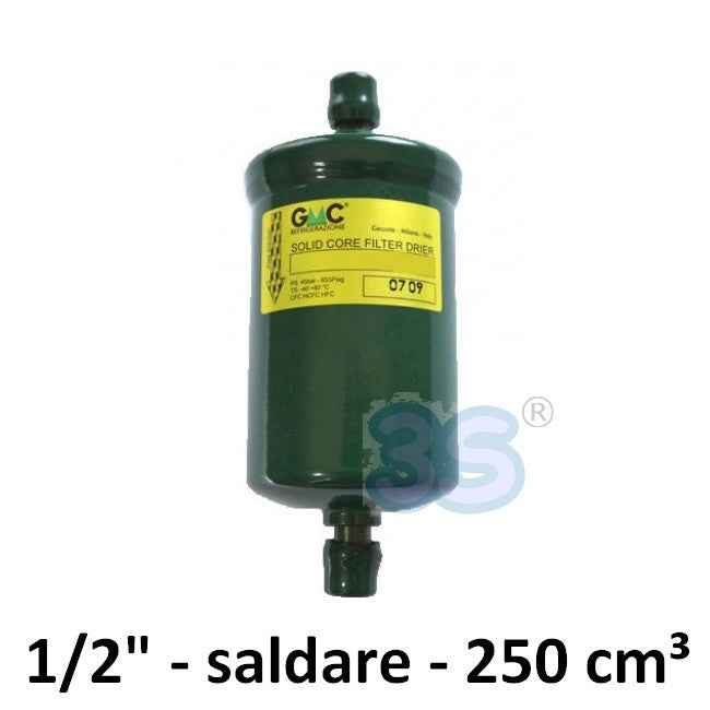 SC164S - GMC Drier Filter, 1/2'' Solder Connections - 250 cm³, with Molecular Sieve