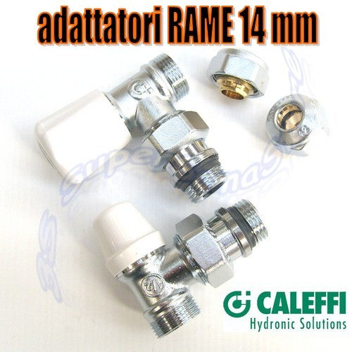 Kit de valve de verrouillage d'adaptateur en cuivre Caleffi D.14