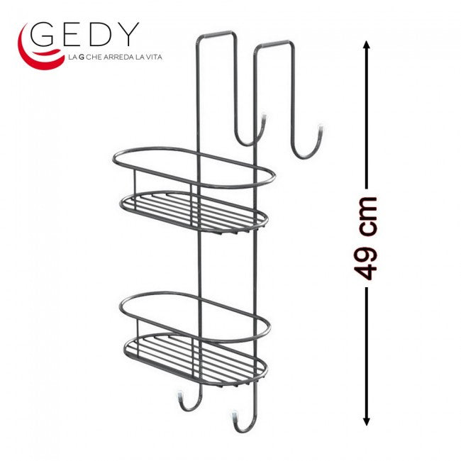 Wire soap dish with 2 shelves, hanging - G-Tito GEDY 2487