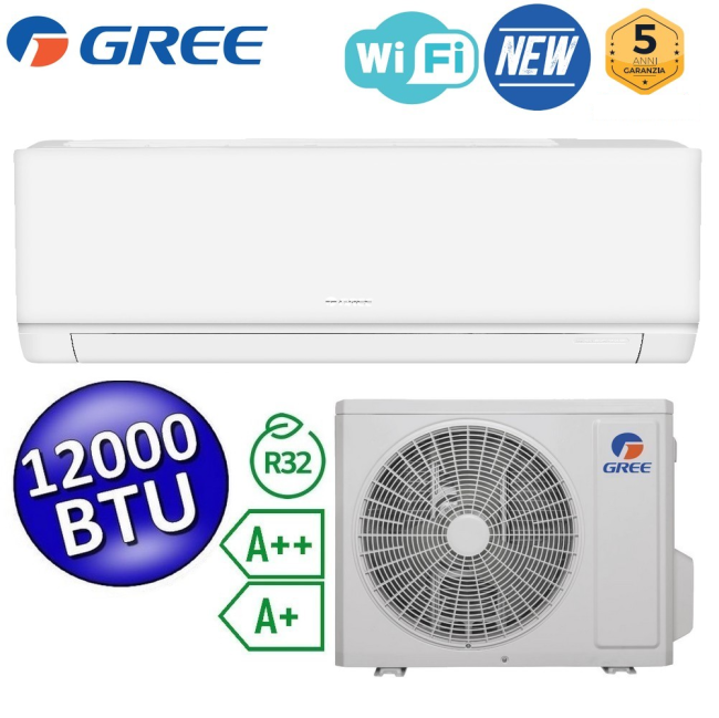 Climatiseur simple GREE COSMO 12000 BTU A++/A+ WiFi Inverter