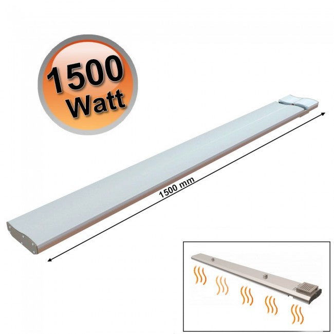 Panneau chauffant infrarouge électrique industriel pour plafond - Puissance de 1500 watts