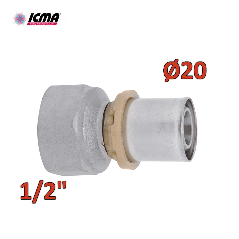 ICMA 401 - Raccord femelle droit à sertir 1/2'' x 20 SEMPITER®
