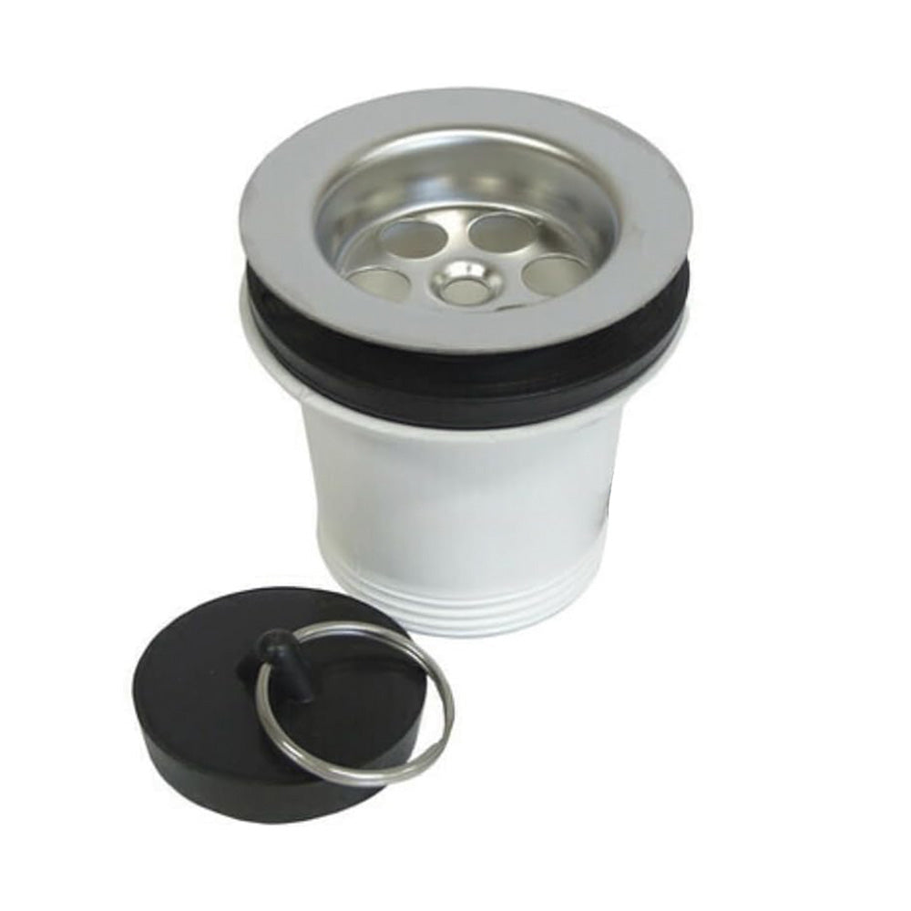 High waste for kitchen sink Ø 70 mm without round overflow - 1 1/2'' connection