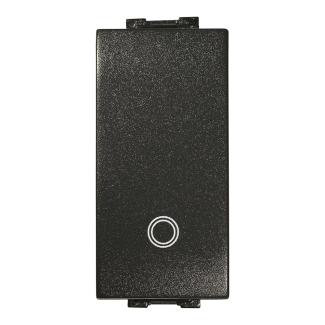 Bouton-poussoir unipolaire noir générique 16 A - Feb Electric