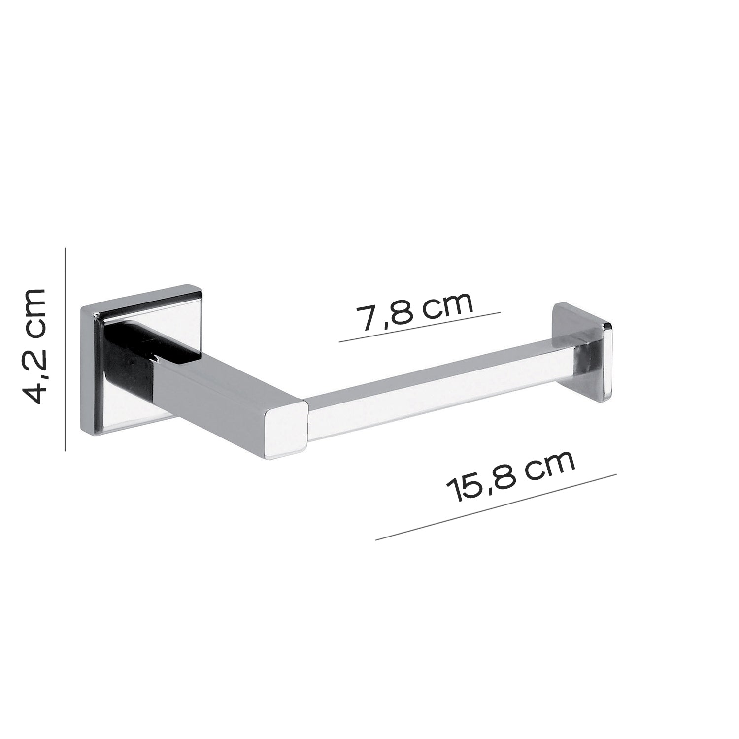 Porte-rouleau de papier toilette en acier inoxydable - COLORADO GEDY