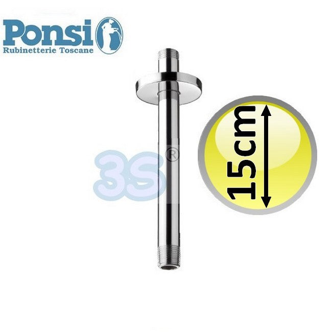 Bras de douche de plafond, longueur 150 mm - Ponsi