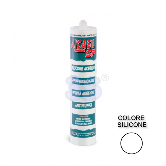 ALCASIL SP - Mastic silicone acétique blanc universel pour applications professionnelles
