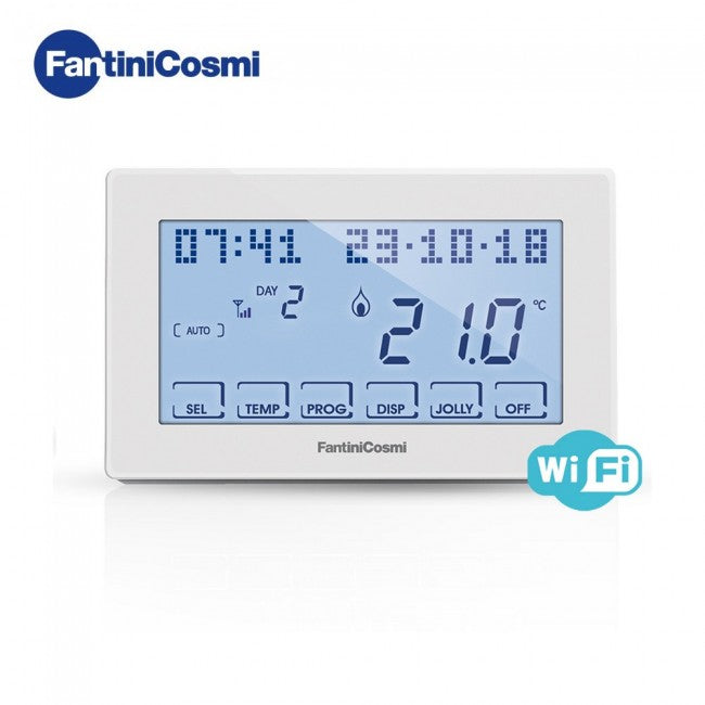 CH180WIFI - Weekly touch screen programmable thermostat, with WiFi connection for remote control