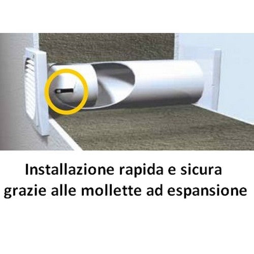EV 10/4'' S ASPIRA Fantini helical vacuum cleaner for Ø 100 mm hole