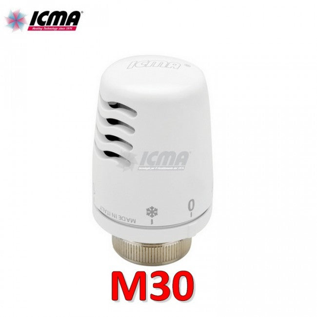 Tête thermostatique ICMA 1101 M30x1,5 - élément de détection rempli de liquide
