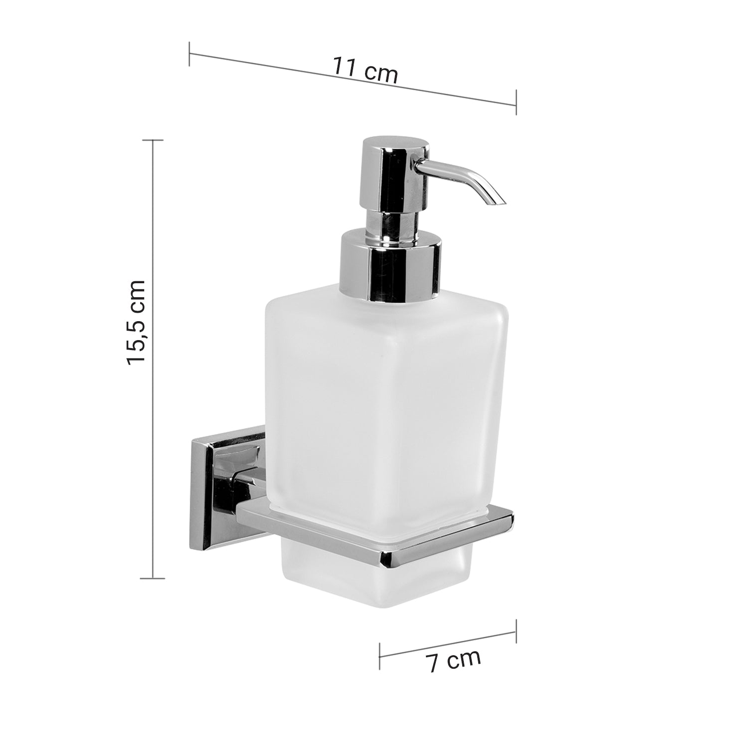 Distributeur de savon en verre GEDY COLORADO