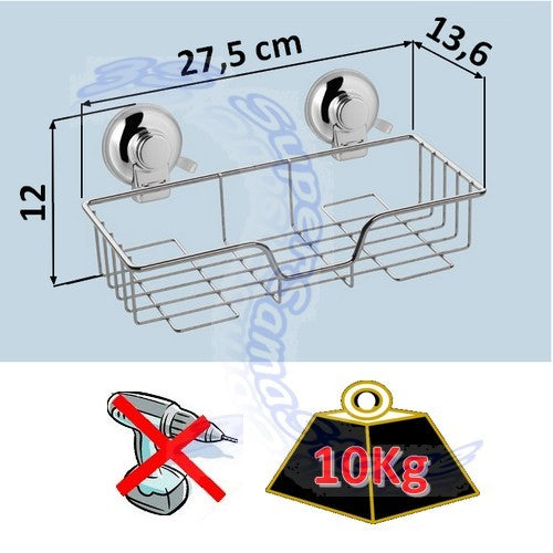 Shower caddy with suction cup mounting - GEDY HO20