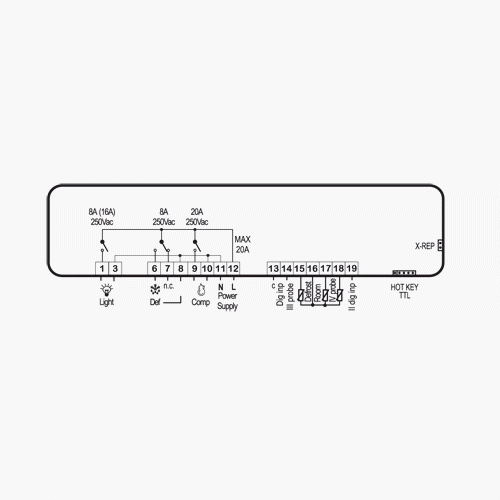 Digital controller for MT and LT with XW40L defrost management - DIXELL