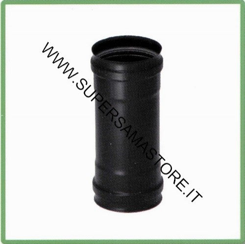 Manchon F-F en acier noir pour poêle à granulés Ø 100 mm