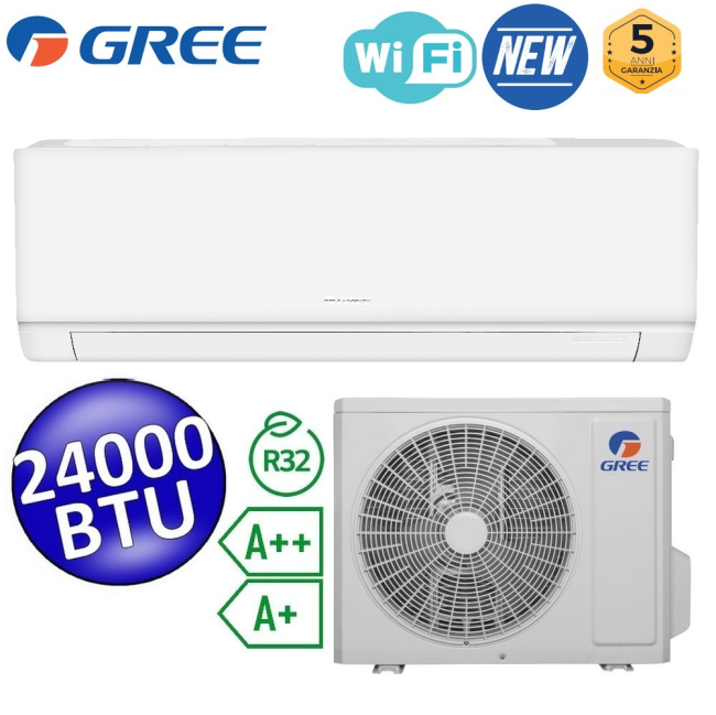 Climatiseur simple GREE COSMO 24000 BTU A++/A+ WiFi Inverter