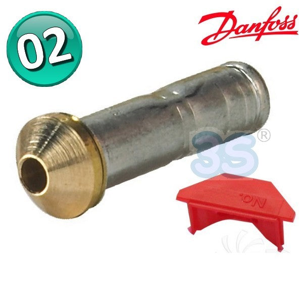 Orifice de buse 02 pour vannes Danfoss type T2 / TE2 - 068-2015