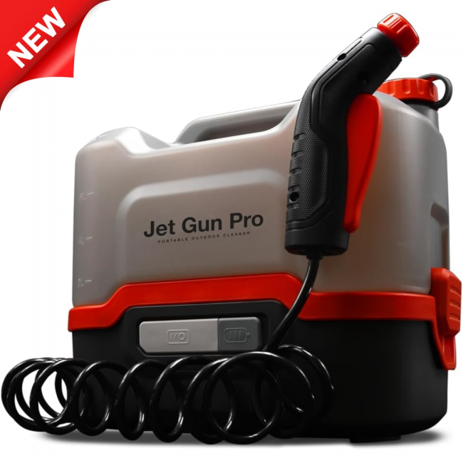Nettoyeur haute pression portable Jet Gun Pro avec batterie au lithium pour systèmes de climatisation