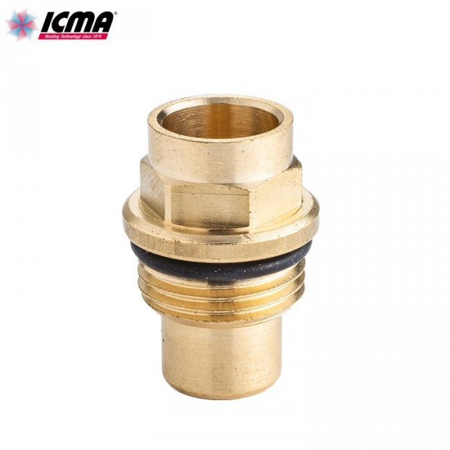 ICMA 207 - 3/8'' Brass pressure gauge holder