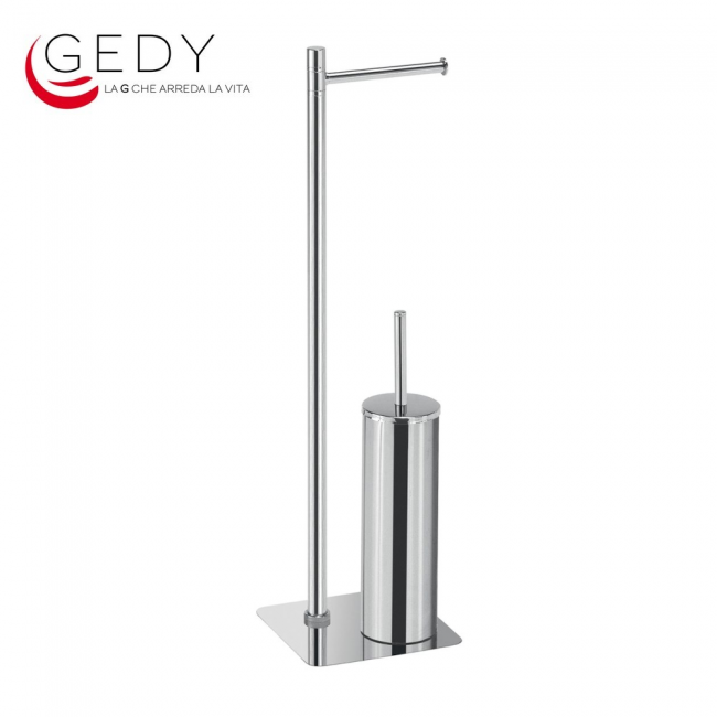 Toilet paper holder and toilet brush holder - ARTÙ 113213 GEDY
