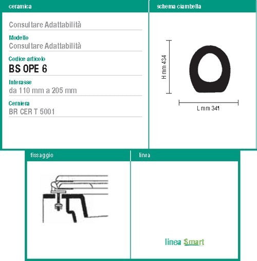 Abattant WC DORICA Cesame non original - ACB Ercos