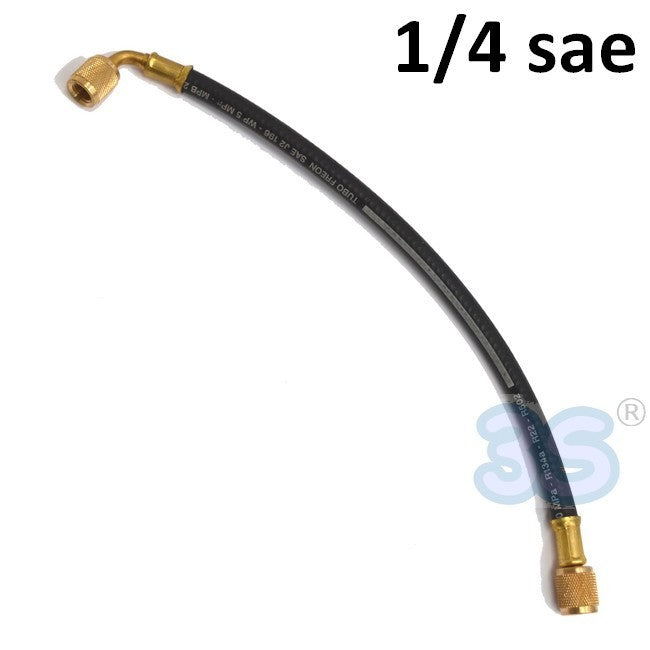 Tuyau flexible 300 mm - 1/4 SAE pour climatisation frigorifique