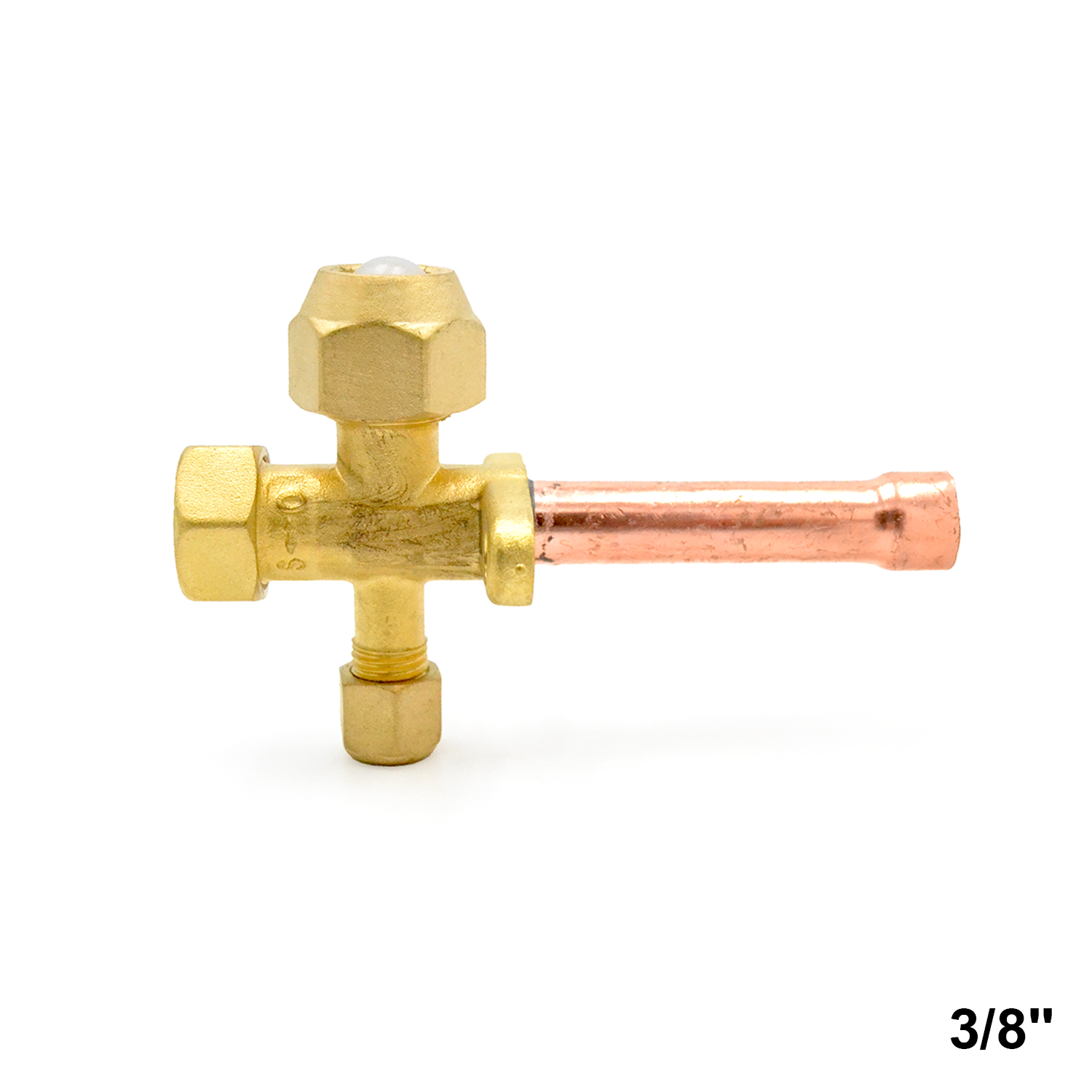 vanne avec prise de service et rubinetto 3/8'' unité externe climatisationzatore