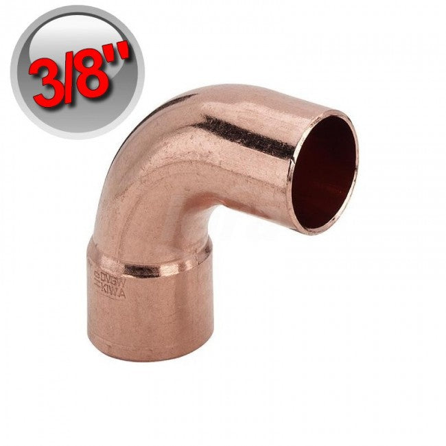 Soudure en cuivre MF coudée à 90° 3/8'' - 9,53 mm
