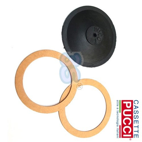 Pucci - membrane avec 2 joints en fibre pour bouton