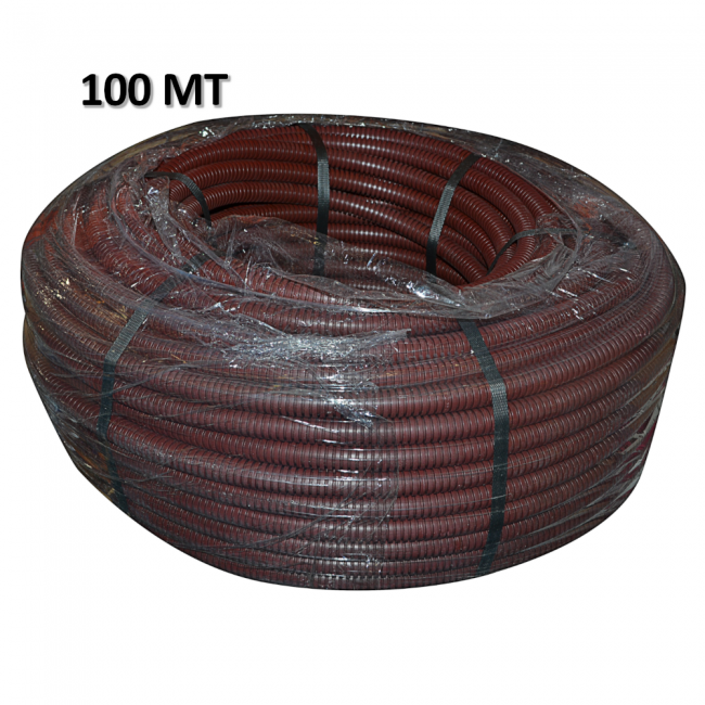 Tuyau ondulé brun GEWISS Ø 20 mm, bobine de 100 m