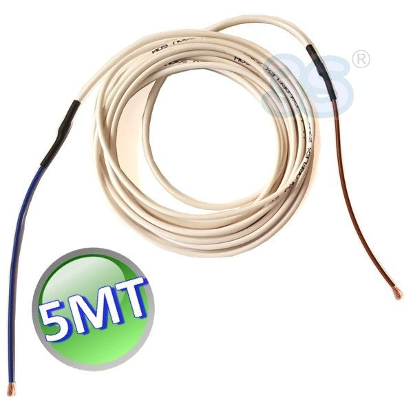 Câble chauffant antigel de 5 m, 15 W/m - Revêtement isolant en PVC