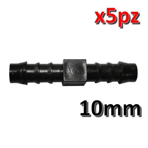 Raccord droit de 10 mm pour tuyau en vinyle - lot de 5