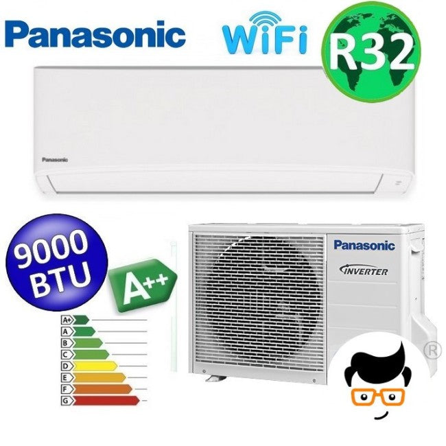 Climatiseur monosplit ultra-compact PANASONIC série TZ 9000 BTU A++ avec R32, WiFi et NanoeX