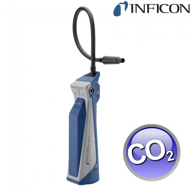 Détecteur de fuites de gaz réfrigérant infrarouge électronique INFICON D-Tek 3 - 1 g/an - CO2 (dioxyde de carbone)
