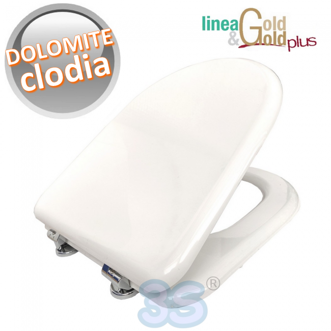 Abattants de toilettes CLODIA et CLODIA DUO en céramique dolomite - Gamme ACB Ercos Gold