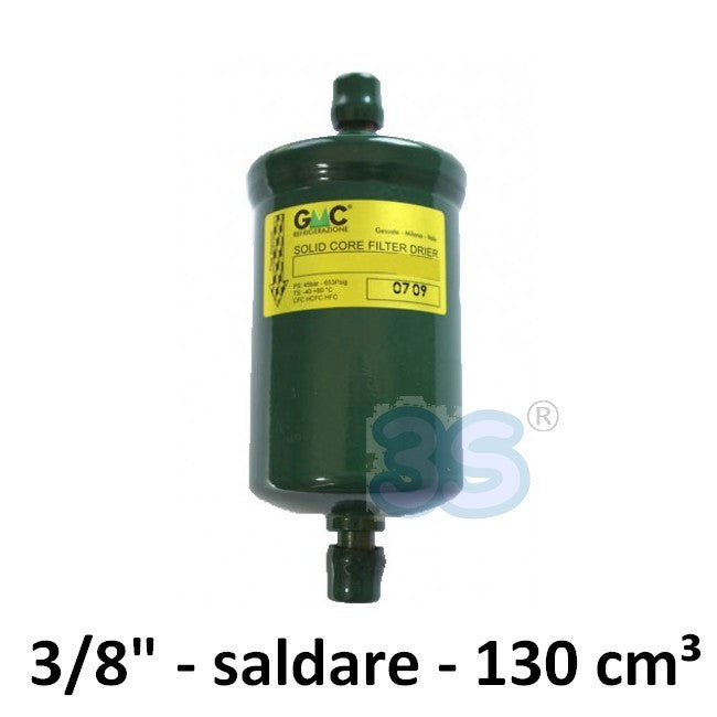 SC083S - GMC Solder Filter Drier 3/8'' fittings - 130 cm³ with molecular sieve