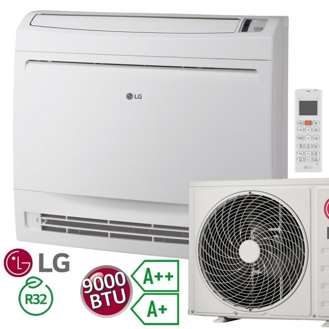 Climatiseur LG 9000 BTU 2,5 kW A++ A+ sur pied, à console unique