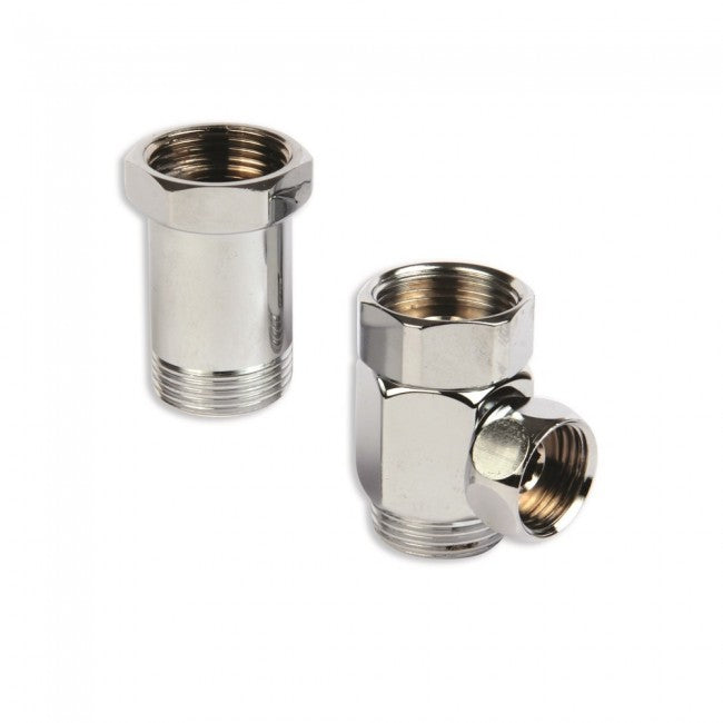 Paire d'entretoises MF 3/4'' x 3/4'' avec capuchons rotatifs, douille femelle 1/2''