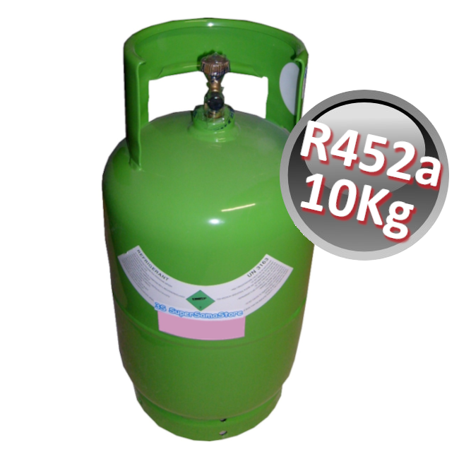 Bouteille de gaz R452A - 10 kg net à faible PRG pour remplacer le R404A et le R507