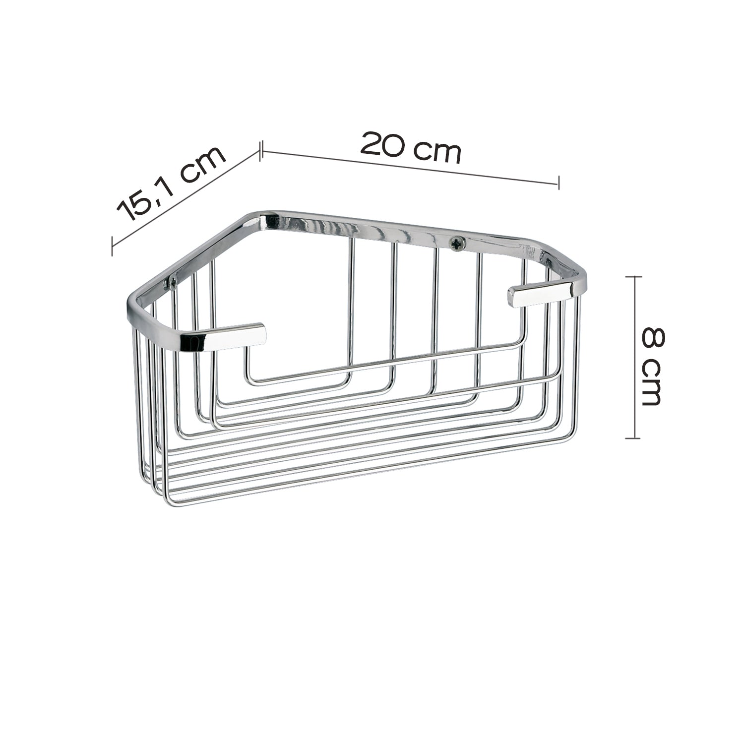 Porte-savon d'angle en fil métallique - acier inoxydable - GEDY 2483