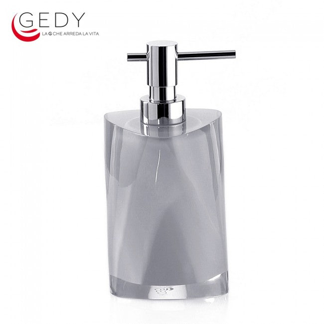 Distributeur de savon métallique de la série TWIST, couleur argent