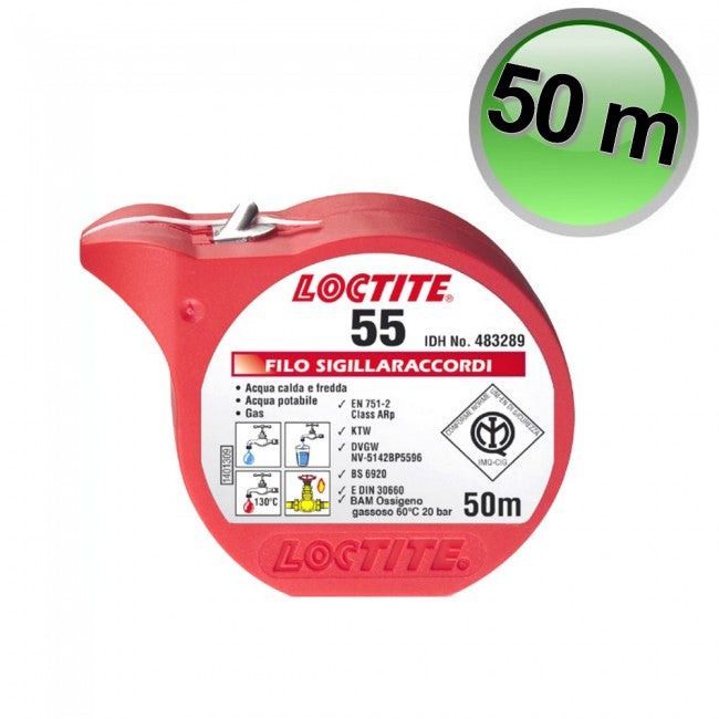 Nylon multifiber sealing cord, 50 m length LOCTITE 55 FILO