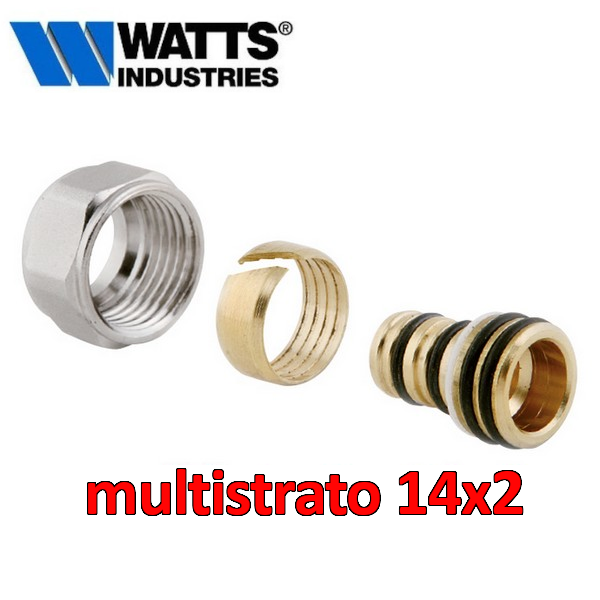 Adaptateur de raccord de vanne WATTS pour tuyau multicouche Ø 14x2 mm - 817MSC121420